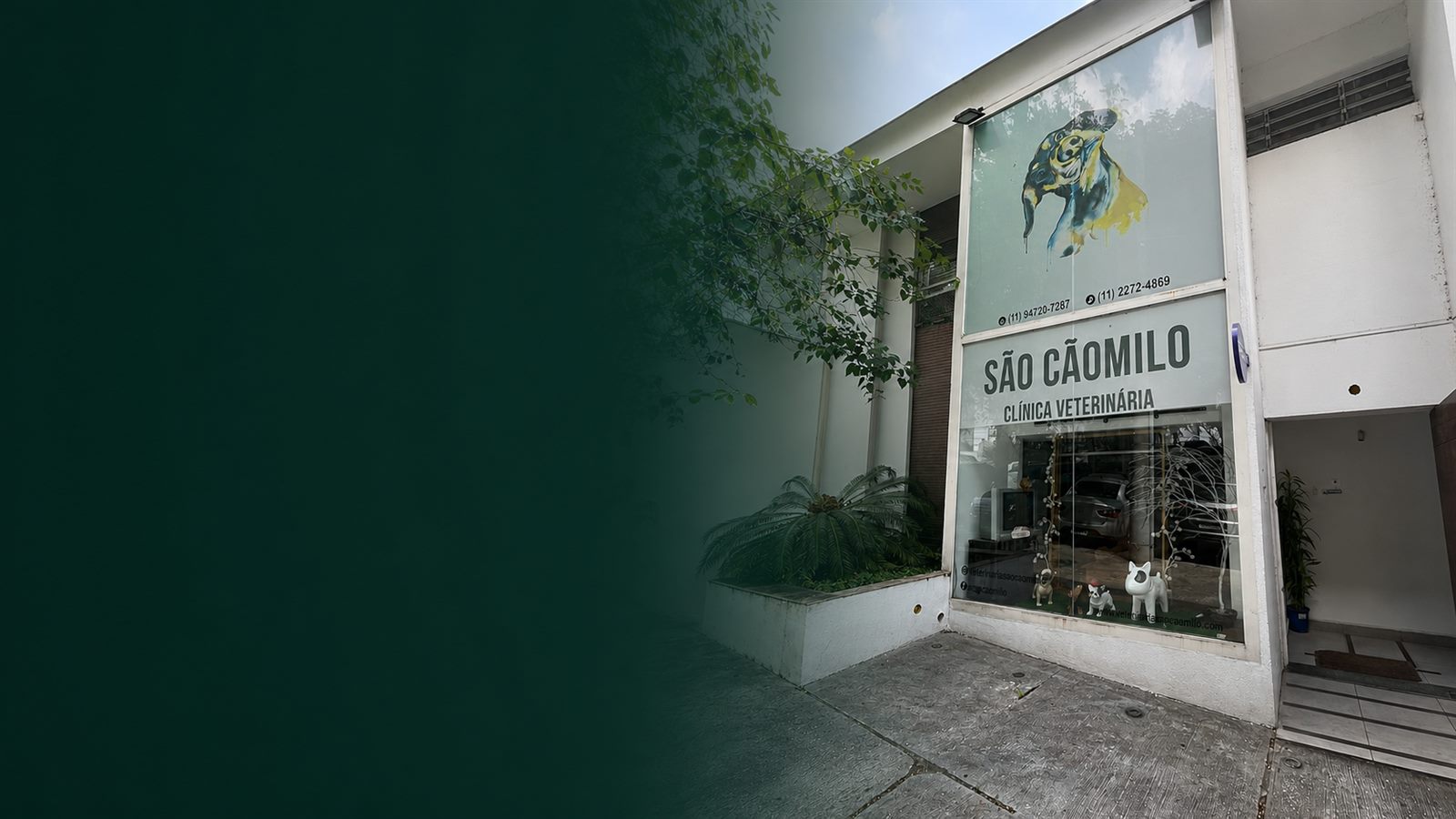 Fachada da Clínica Veterinária São CãoMilo